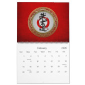 [100]書日本の道 – 武士道 カレンダー (2月 2026)