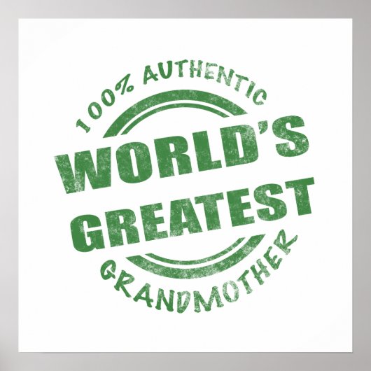 100%本物のおばあちゃん ポスター (正面)