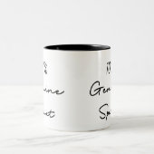 100% 本物の精神の引用 ツートーンマグカップ (中央)