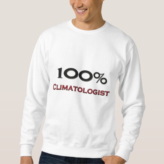 100%気象学者 スウェットシャツ (正面)