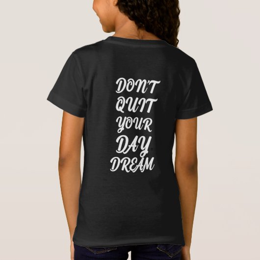 100%混紡綿の子供の言葉が新しく印刷 Tシャツ (裏面)