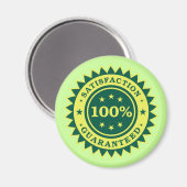 100%満足保証シール マグネット (正面/裏面)