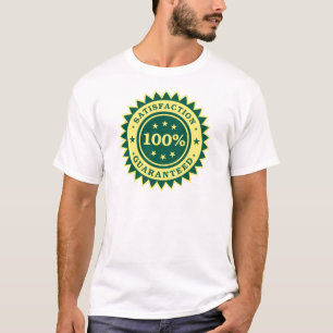 100%満足保証ステッカー Tシャツ