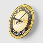 100%満足保証 ラウンド壁時計 (傾斜)