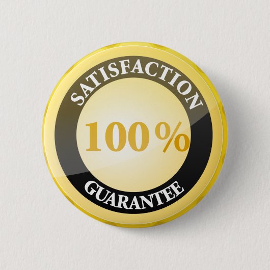100%満足保証 缶バッジ (正面)