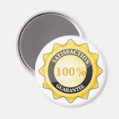 100%満足度ガランティー マグネット (正面/裏面)
