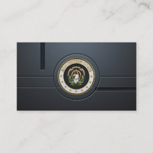 [100]獲得隊(AAC)の兵科記章[3D] 名刺