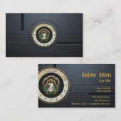 [100]獲得隊(AAC)の兵科記章[3D] 名刺 (正面/裏面)