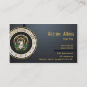 [100]獲得隊(AAC)の兵科記章[3D] 名刺 (裏面)