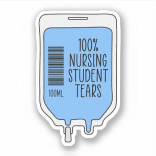 100%看護学生の涙 シール