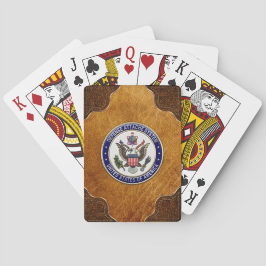 [100]米国国防付加システム(DAS)エンブレム[3D トランプ (裏面)
