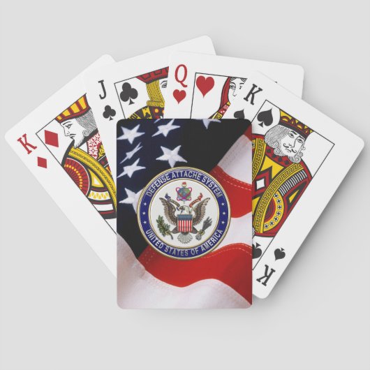 [100]米国国防付加システム(DAS)エンブレム[3D トランプ (裏面)