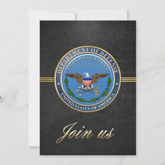 [100]米国国防総省(DOD)エンブレム[3D] (正面)