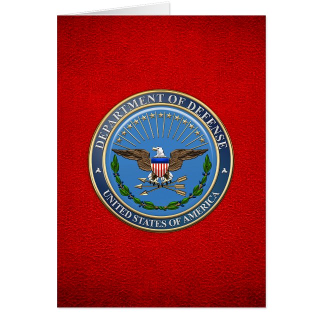 [100]米国国防総省(DOD)エンブレム[3D] (正面)