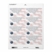 [100]米国国防総省(DOD)エンブレム[3D] ラベル (フルシート)