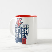 100%純英国エネルギイおもしろいクプライド ツートーンマグカップ (正面左)