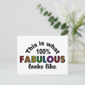 100%素晴らしいハガキカスタマイズ、 ポストカード (スタンド正面)