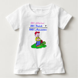 100% 素晴らし ベビーボディスーツ