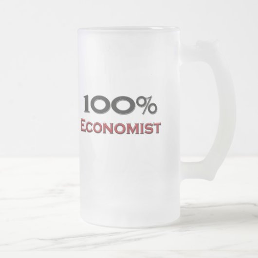 100%経済学者 フロストグラスビールジョッキ (右)