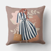 100%綿かわいい女の子モダンのトレンディーピンク クッション (裏面)