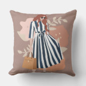 100%綿かわいい女の子モダンのトレンディーピンク クッション (正面)