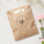 100%綿ヴィンテージ植物花事業バッグ フェイバーバッグ (封をした状態)