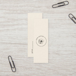 100%綿ヴィンテージ花業ラベル スキニー名刺