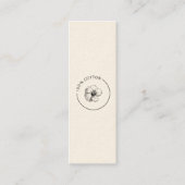 100%綿ヴィンテージ花業ラベル スキニー名刺 (正面)