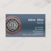 【100】聖ケルト銀結び十字架 名刺 (裏面)