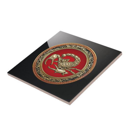 [100]聖ゴールデンサソリの赤 タイル (側面)