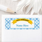 100%自家製フードラベル – 青 ラベル (インサイチュ)