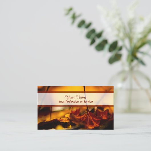 100%自然カラフルオーガニック林スタイル 名刺 (スタンド正面)