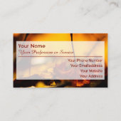 100%自然カラフルオーガニック林スタイル 名刺 (裏面)