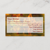 100%自然カラフルオーガニック林スタイル 名刺 (裏面)