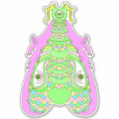 100.見る蛾 シール (正面)