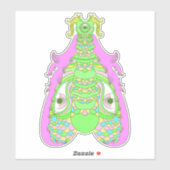 100.見る蛾 シール (シート)