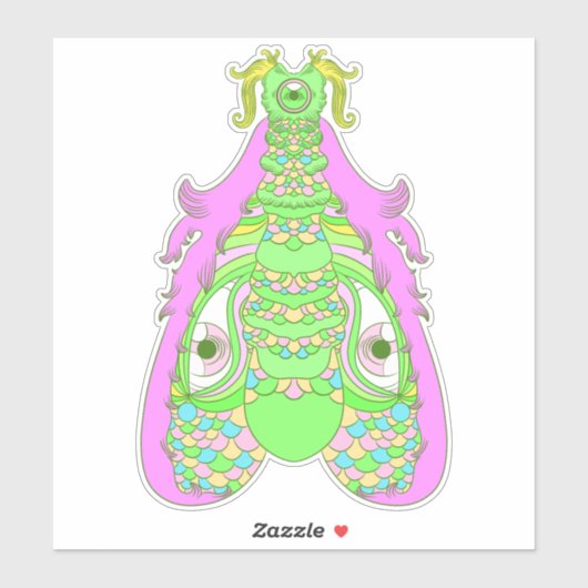 100.見る蛾 シール (シート)