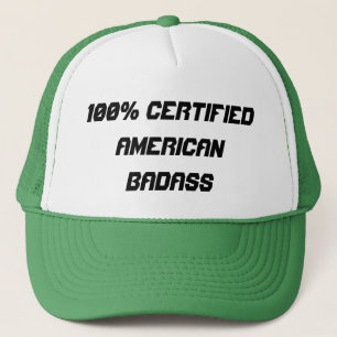 100%証明されたアメリカ人Badass キャップ