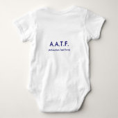 100%証明されたオーガニックおよびワクチン自由に ベビーボディスーツ (裏面)