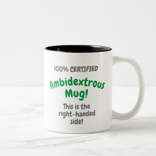 100%認定Ambidexterous Mug ツートーンマグカップ (右)