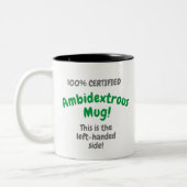 100%認定Ambidexterous Mug ツートーンマグカップ (左)