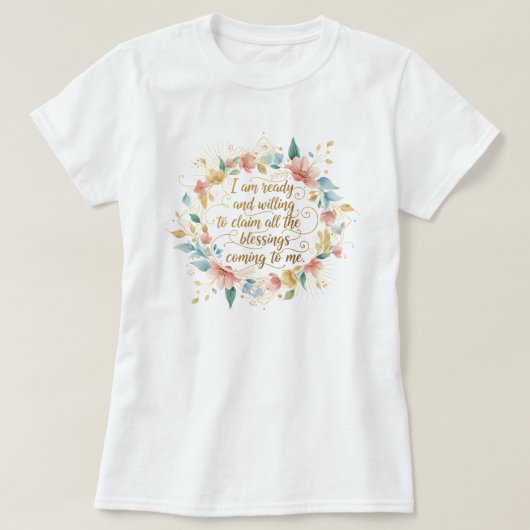 100%責任を持って壮大なマインドセット Tシャツ (デザイン正面)