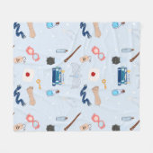 100.賢い家 フリースブランケット (正面(横))