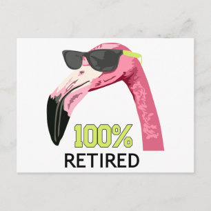 100% 退職した ポストカード
