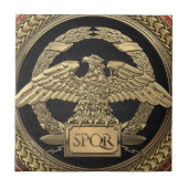 [100]金ゴールドローマ帝国イーグル金ゴールドメダリオン タイル (正面)