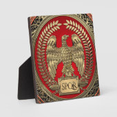 [100]金ゴールドローマ帝国イーグル フォトプラーク (正面)