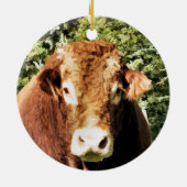 100.雄牛 セラミックオーナメント (裏面)