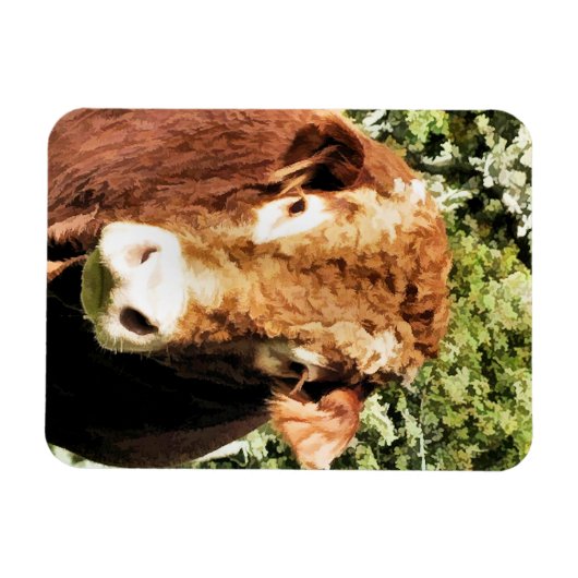 100.雄牛 マグネット (横)