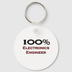 100%電子工学エンジニア キーホルダー