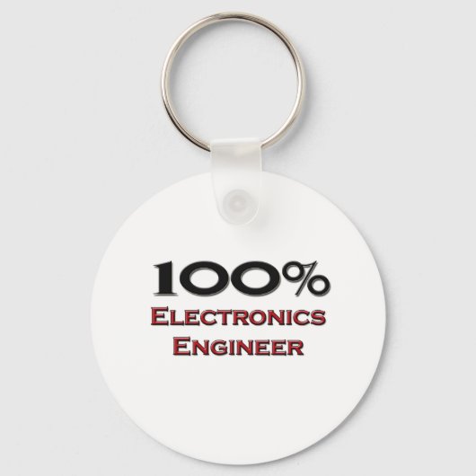 100%電子工学エンジニア キーホルダー (正面)